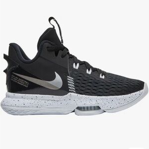 Nike Lebron Witness 5 Basketball Black Mettalic Silver CT4629001